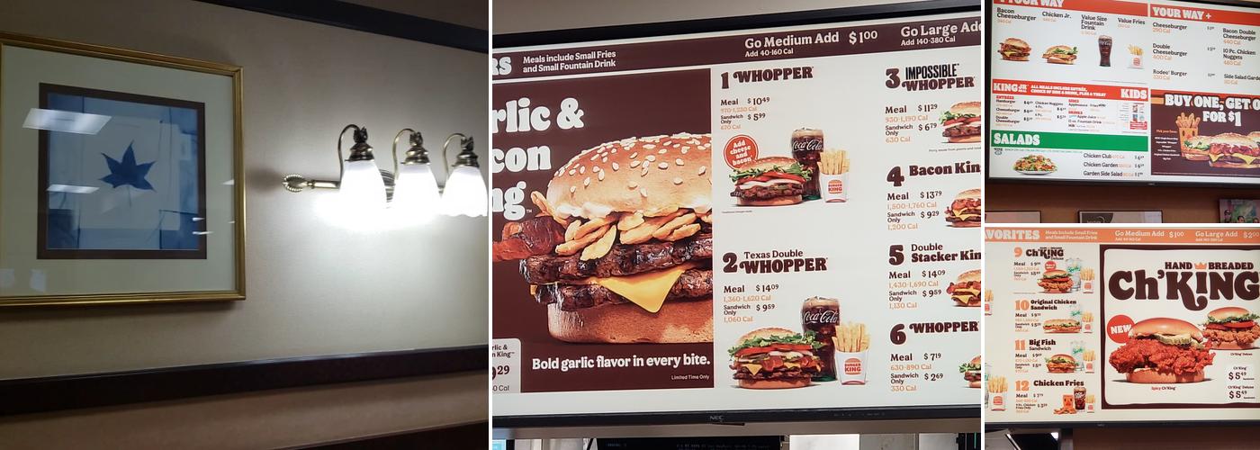 Burger King Menu
