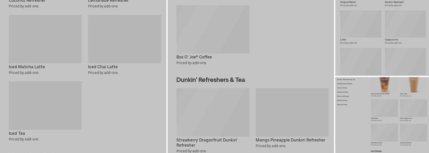 Dunkin' Menu