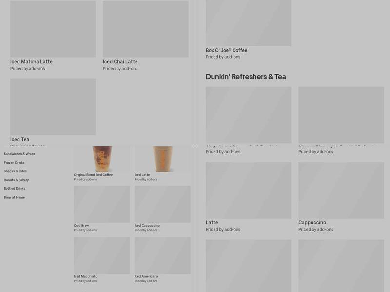 Dunkin' Menu