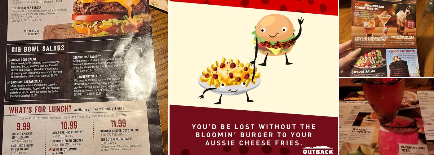 Outback Steakhouse Menu