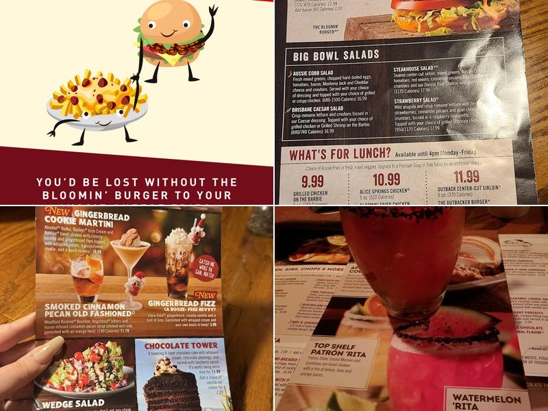 Outback Steakhouse Menu
