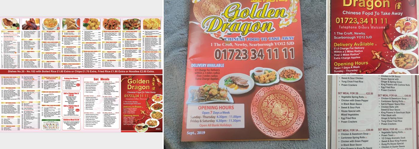 Golden Dragon newby Menu