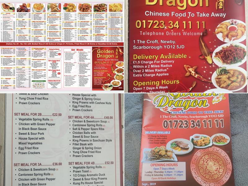 Golden Dragon newby Menu