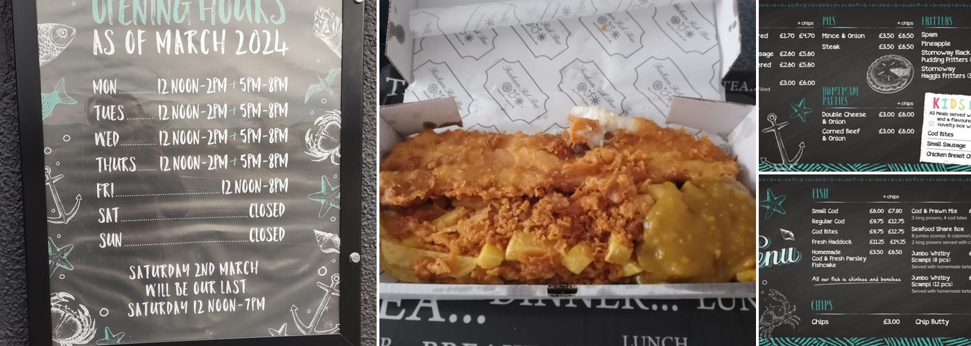 Fenham Fish Bar Menu