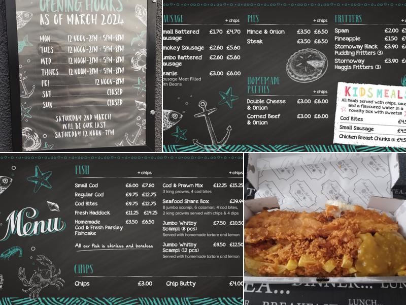 Fenham Fish Bar Menu