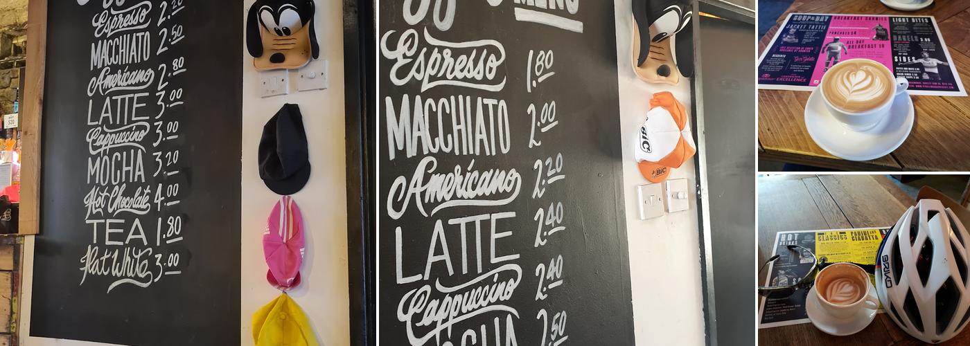 PedallingSquares Menu