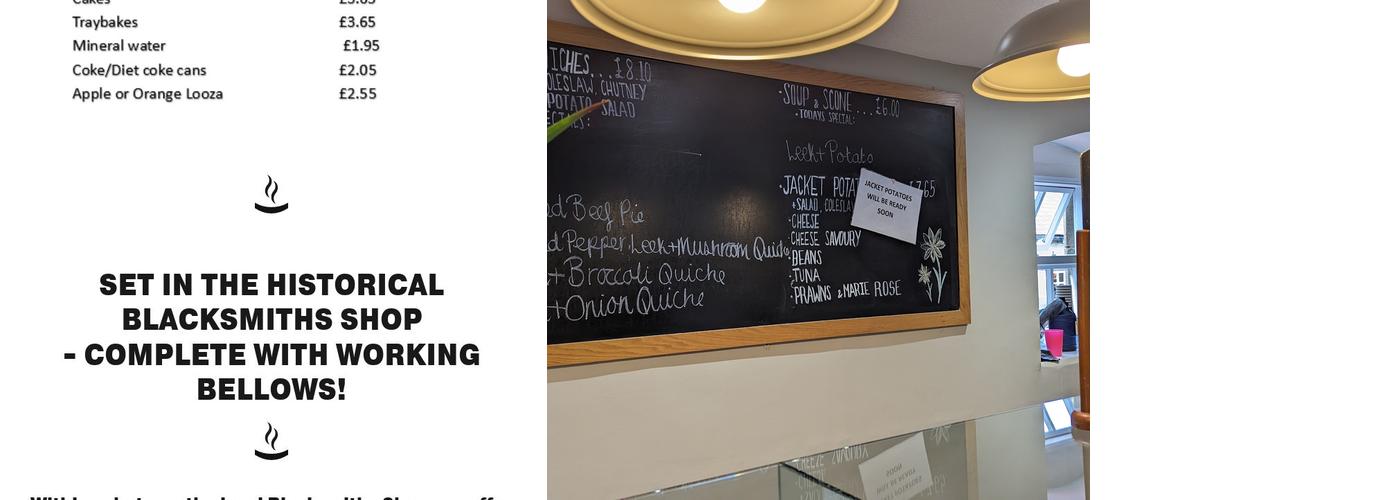 The Blacksmiths Coffee Shop Menu