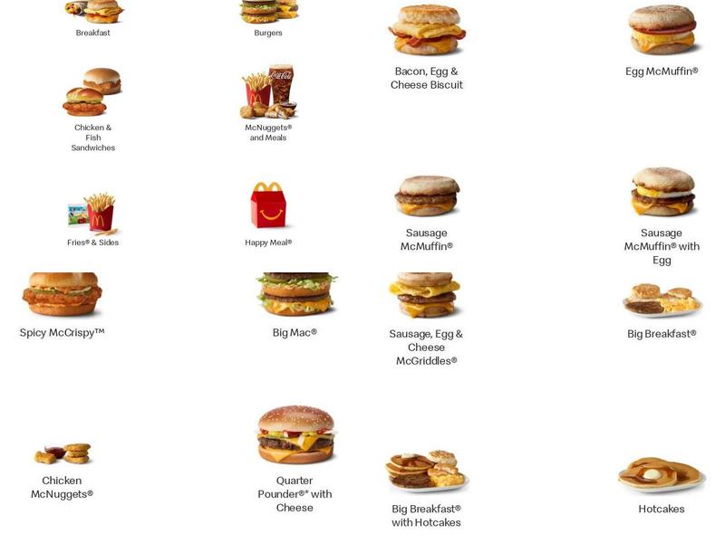 McDonald's Menu