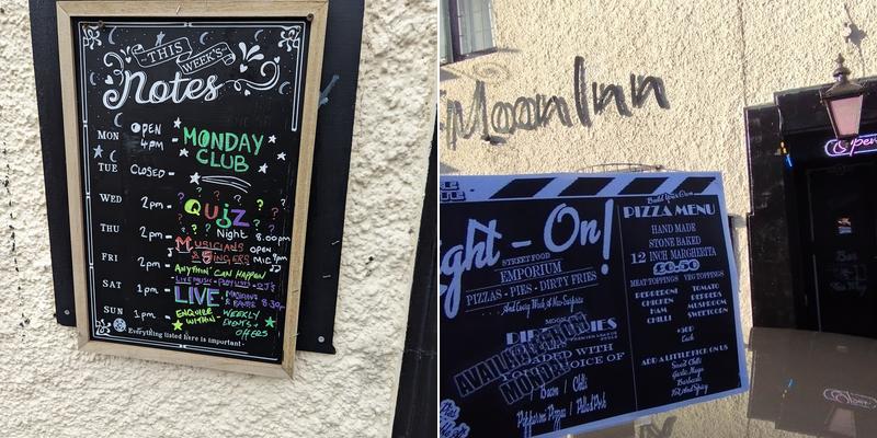 The Half Moon Inn Menu