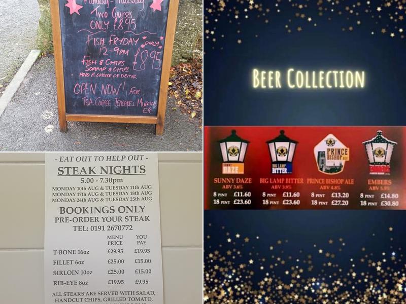 The Big Lamp Brewery Menu