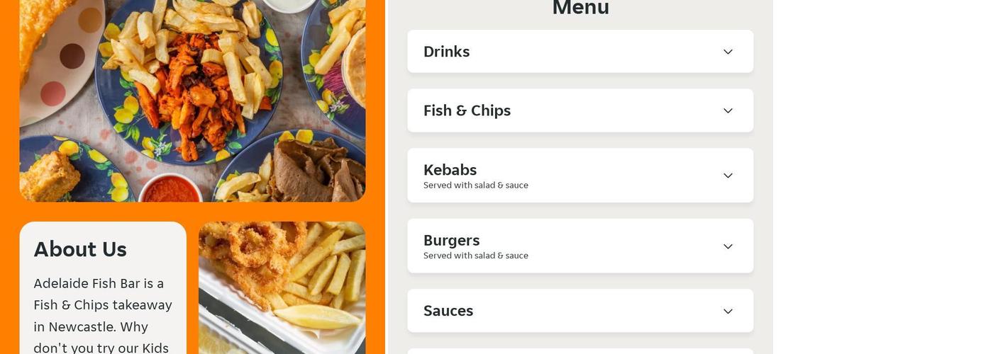 Adelaide Fish Bar Menu