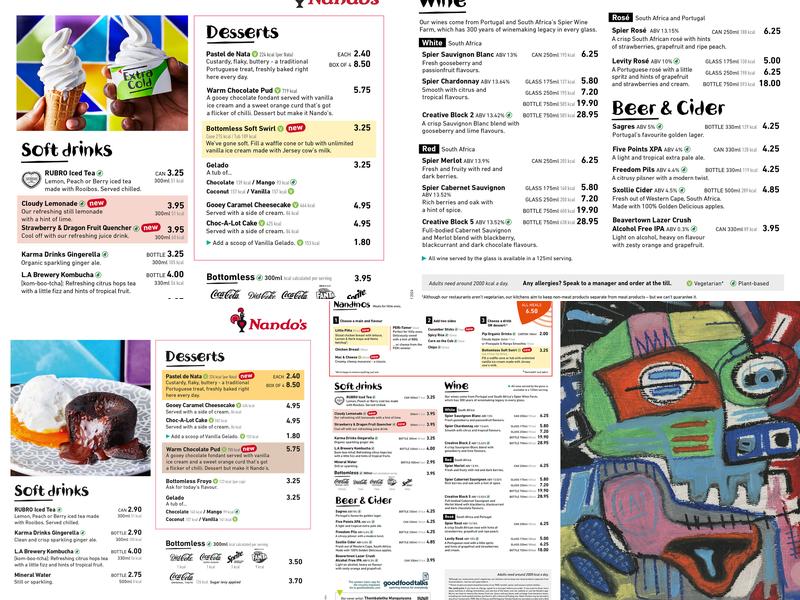 Nando's Yate Menu
