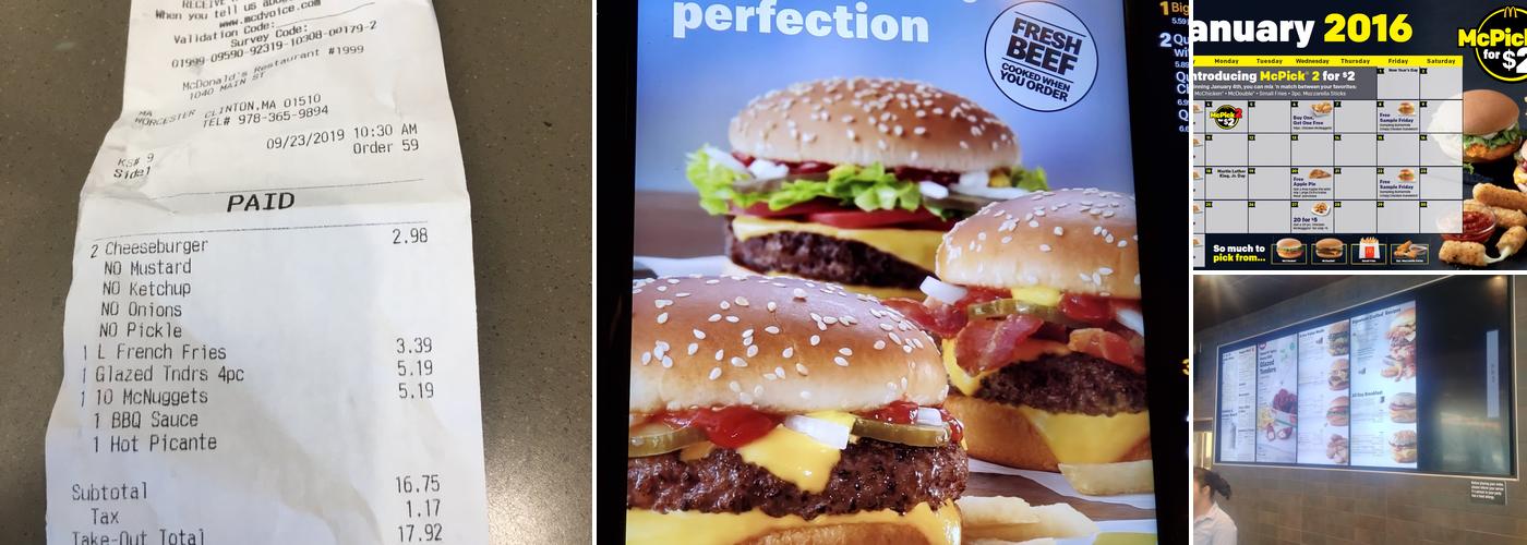 McDonald's Menu