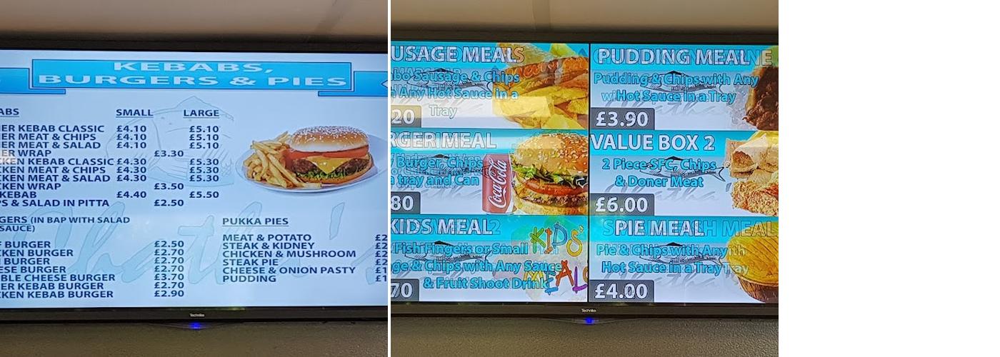 Chatha's Silverdale Fish & Chips Menu