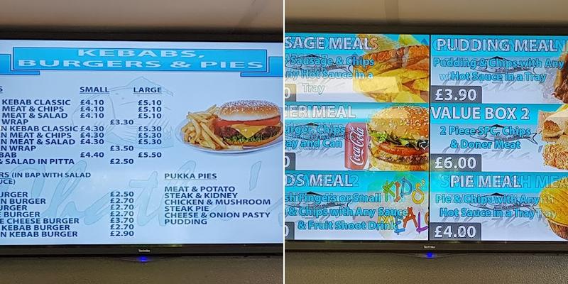 Chatha's Silverdale Fish & Chips Menu