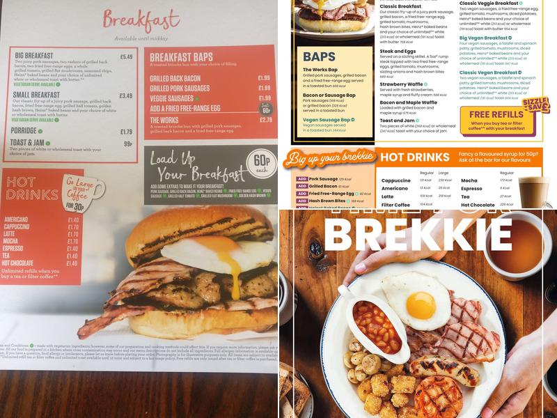 The Potters Wheel Menu