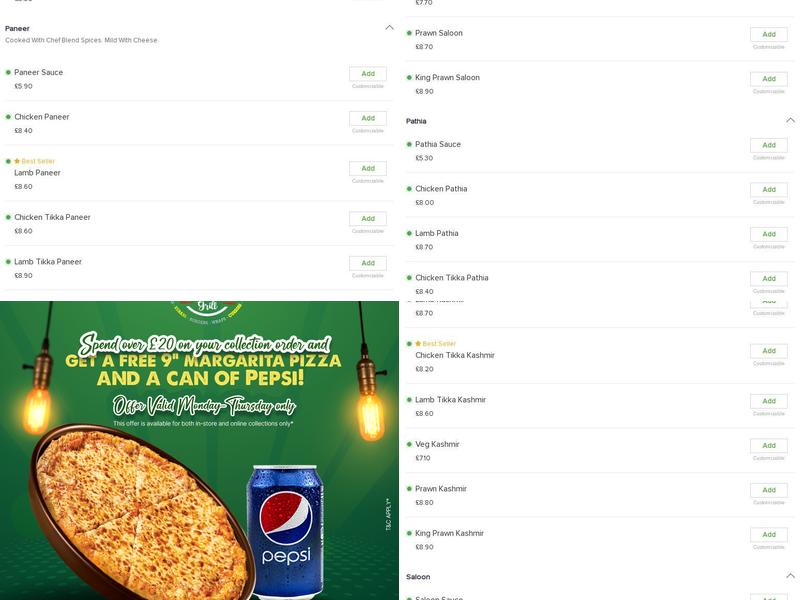 Zeeshan Fast Food Menu