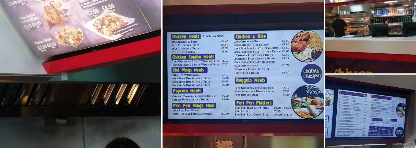 Chunky Chicken Stoke Menu