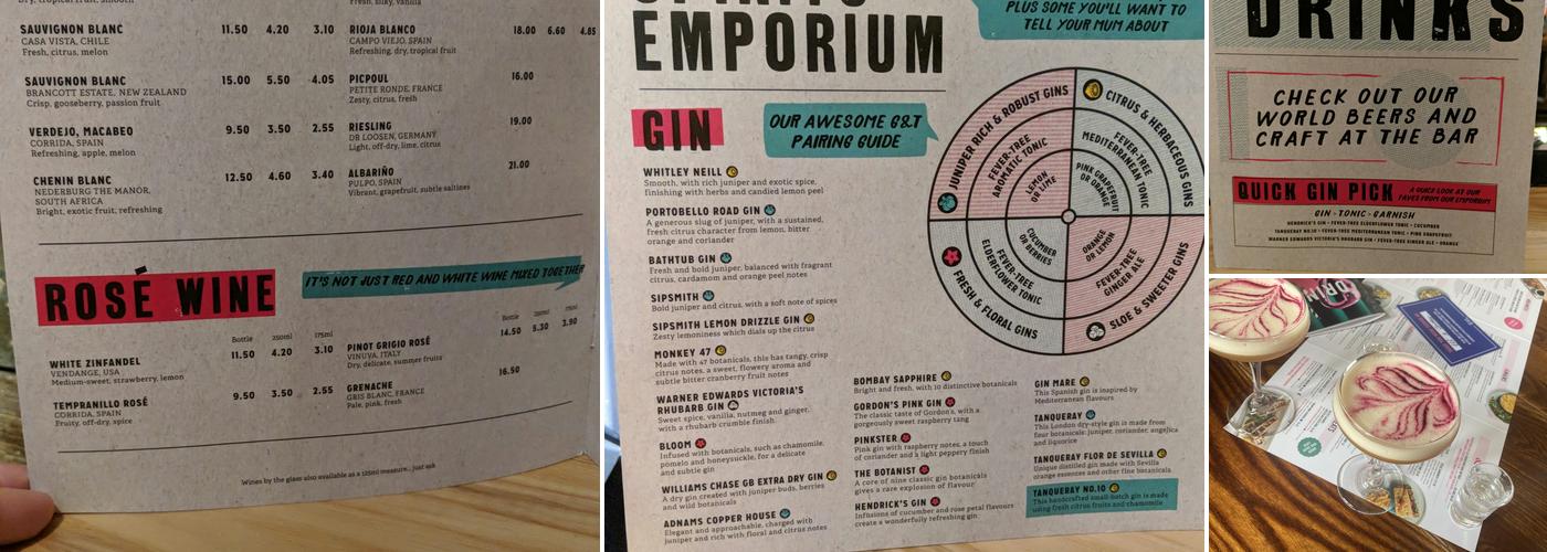 Slug & Lettuce - Newcastle Under Lyme Menu