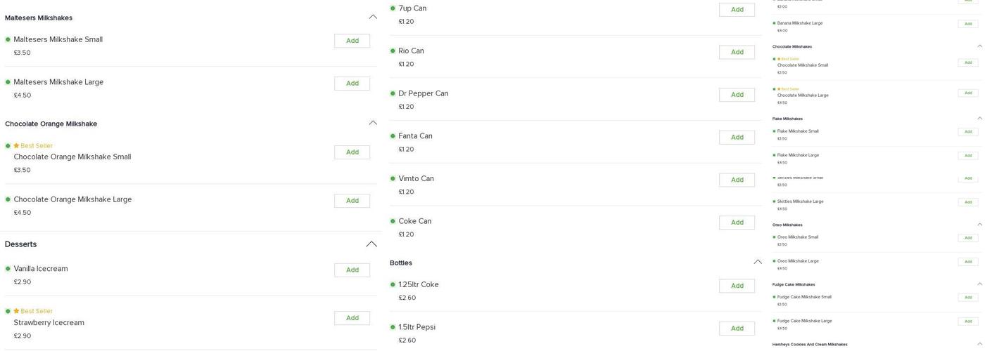 Chilli Jacks Newcastle Menu