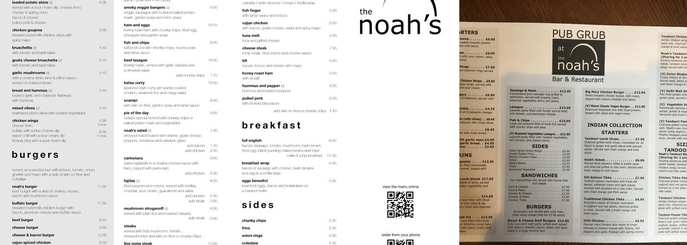 The Noah's Menu