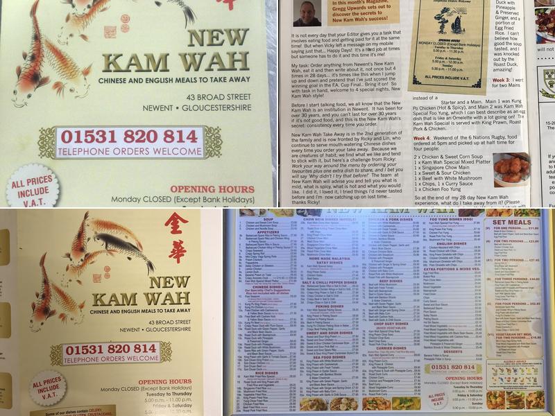 Kam Wah Menu