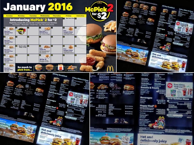 McDonald's Menu