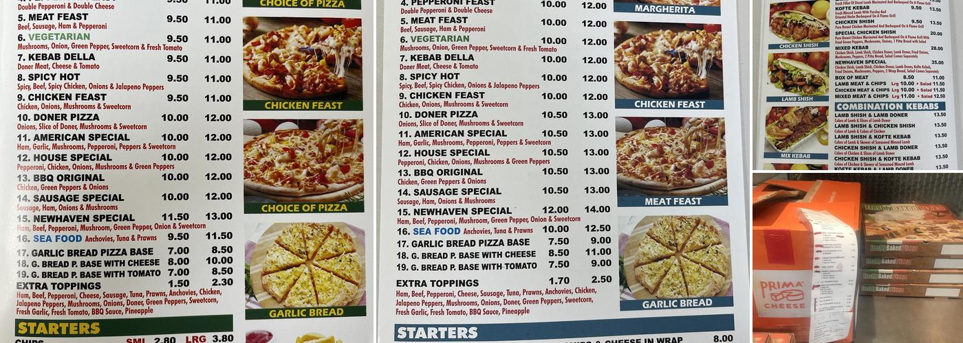 Newhaven Kebab and Pizza Menu