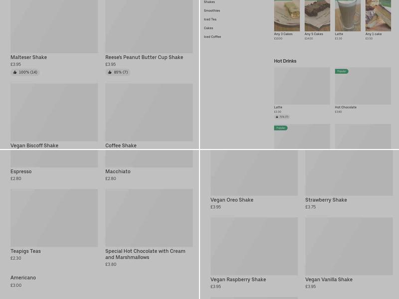 Richmonds Bakery- Newport Menu