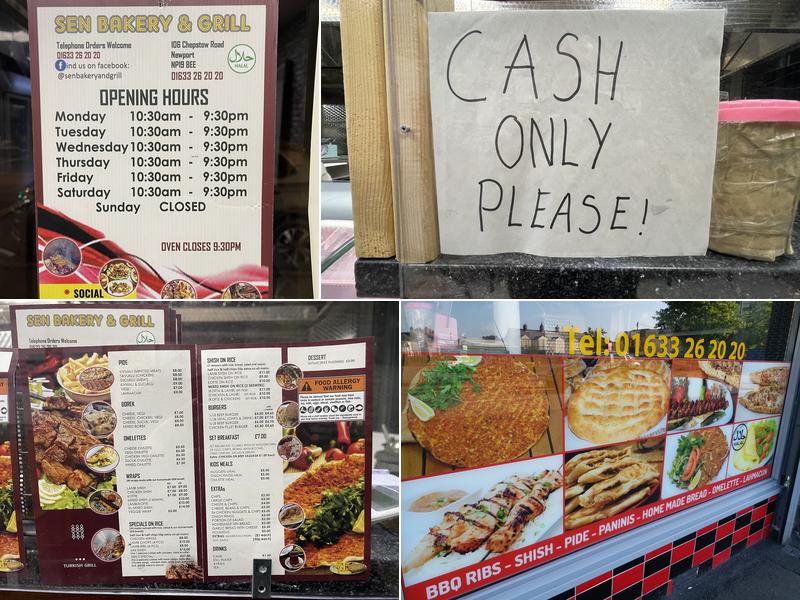 Sen Bakery & Grill Menu