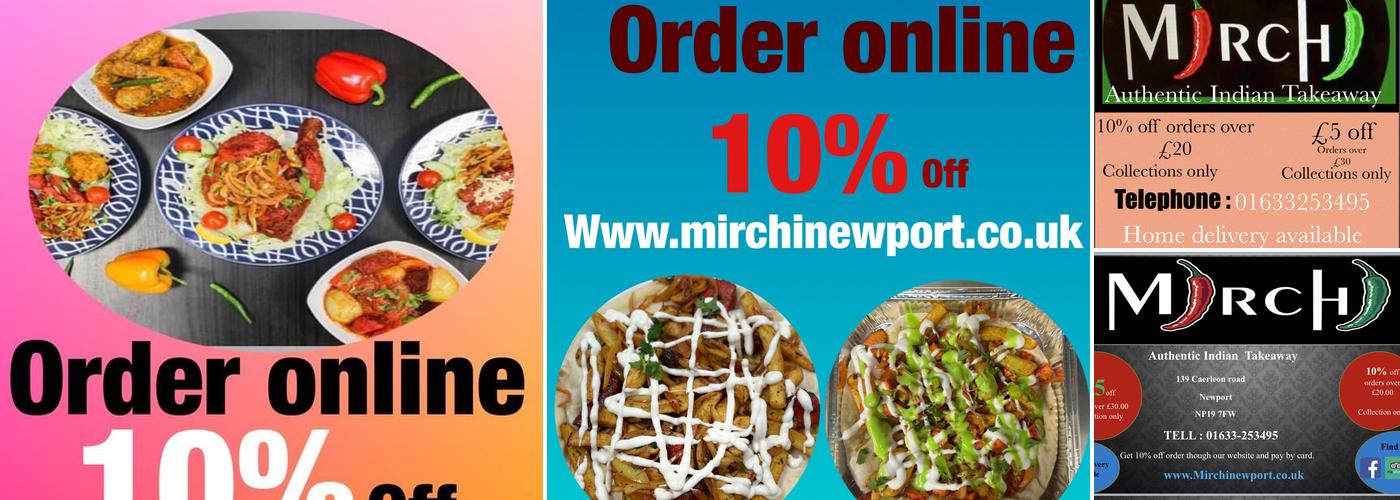 Mirchi Indian takeaway Menu