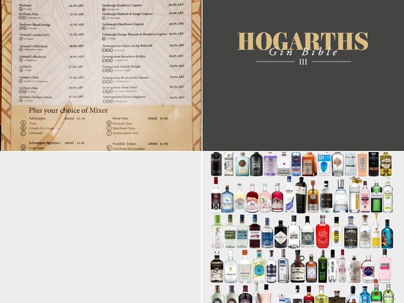 Hogarths Menu