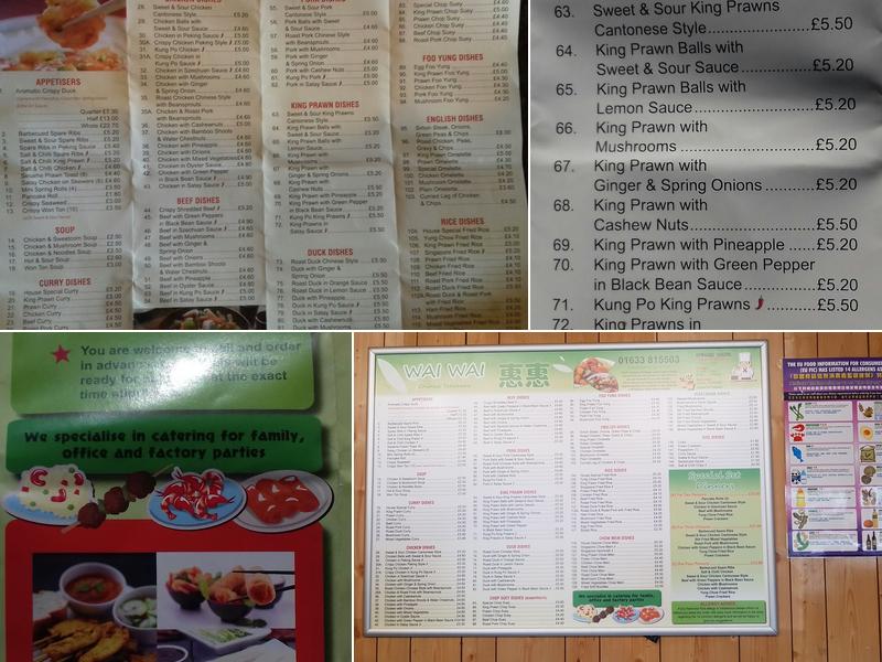 Wai Wai Menu