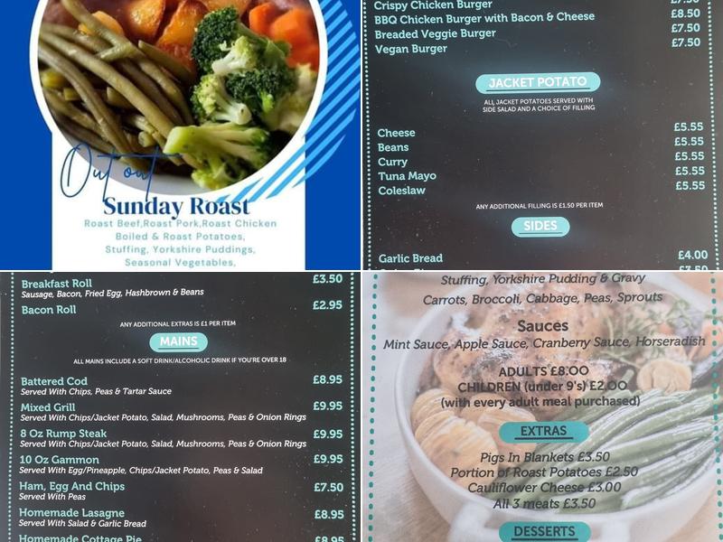 Out Out Bar & Grill Menu