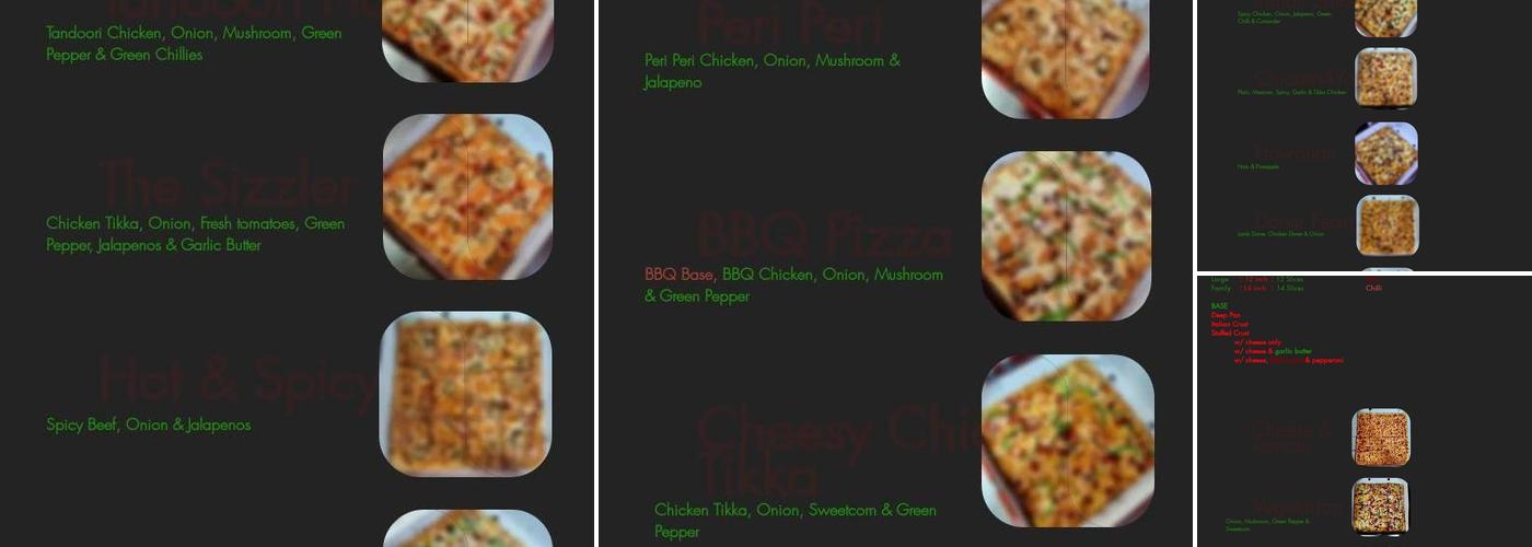 The Square Pizza Co Menu