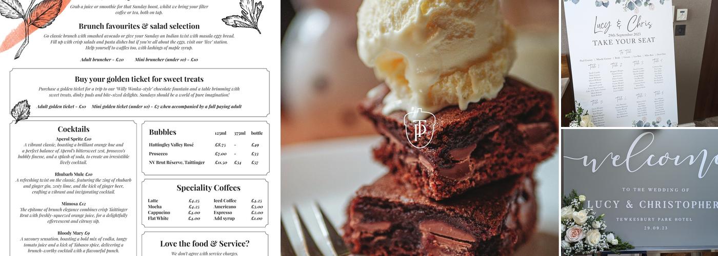 Tewkesbury Park Menu