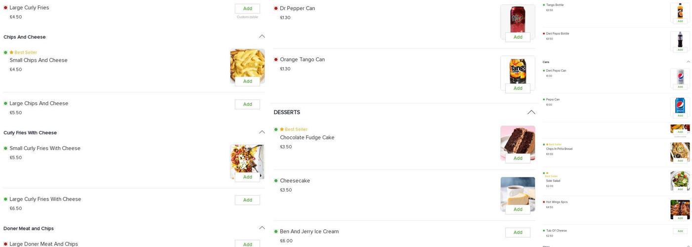 RAJAS KEBAB,PIZZA Menu