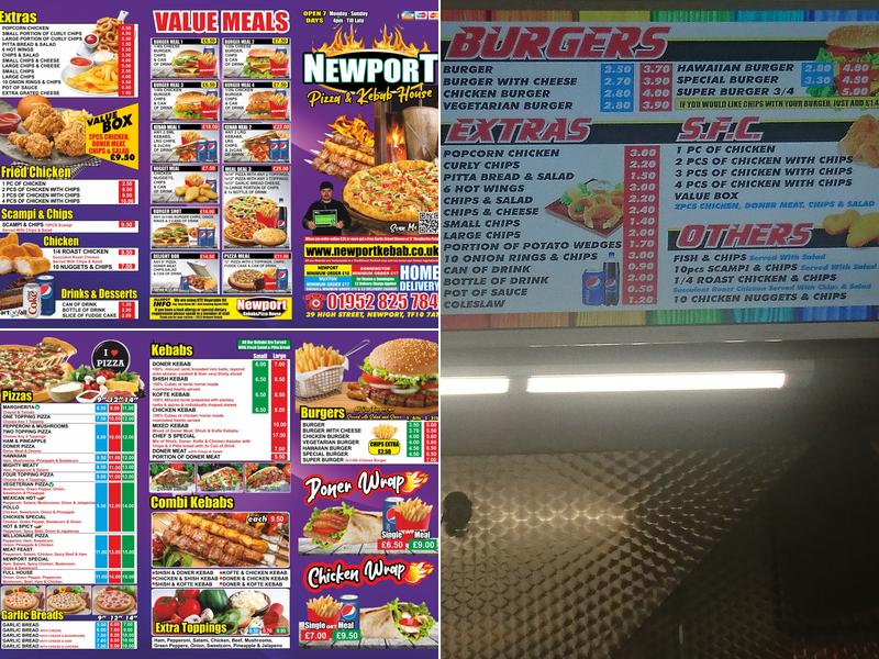 Newport Kebab House Menu