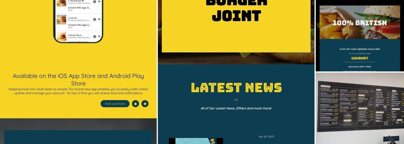 Gourmet Burger Joint Menu