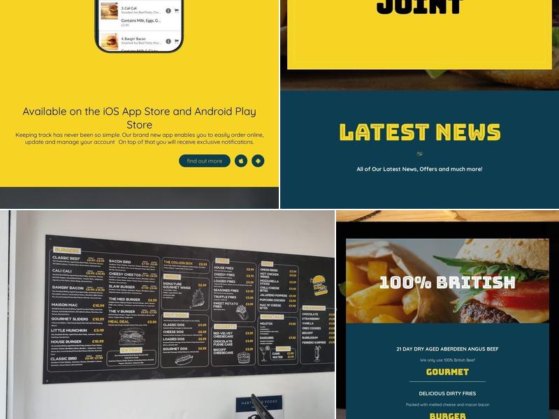 Gourmet Burger Joint Menu