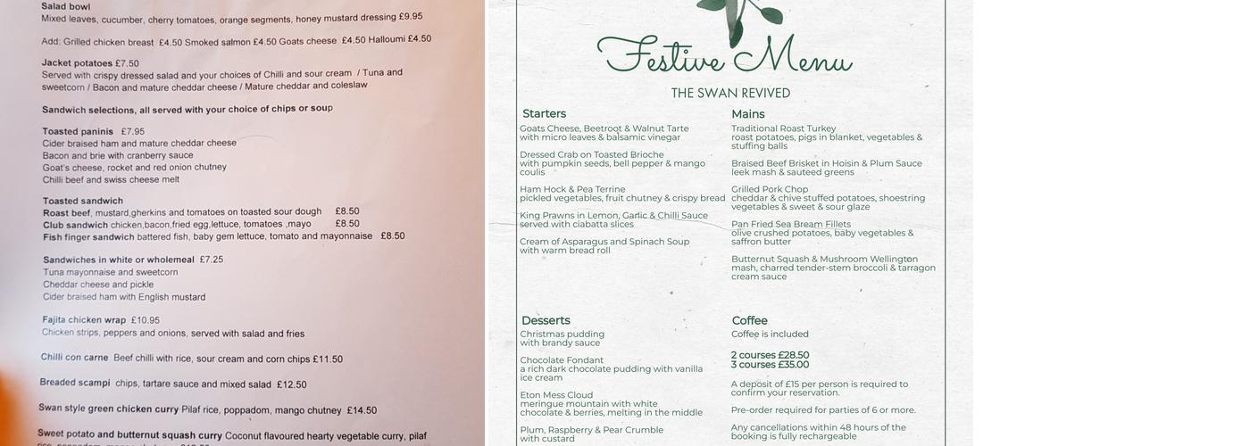 Frog & Nightgown Menu