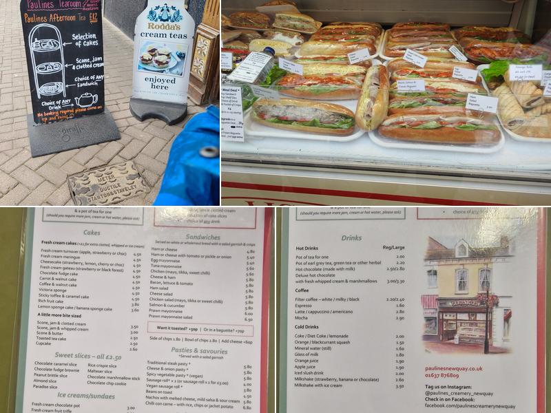 Paulines Creamery Menu