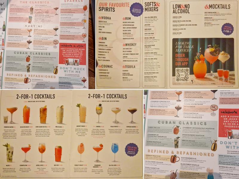 Slug & Lettuce - Newquay Menu