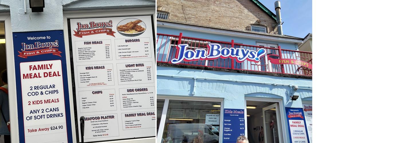 Jon Bouys Menu