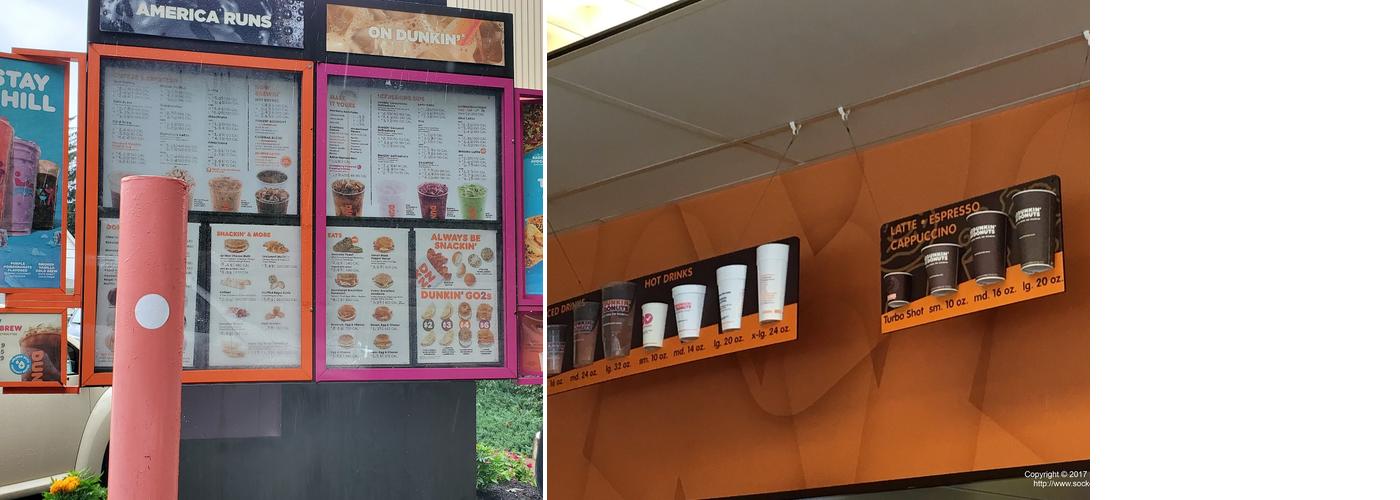 Dunkin' Menu