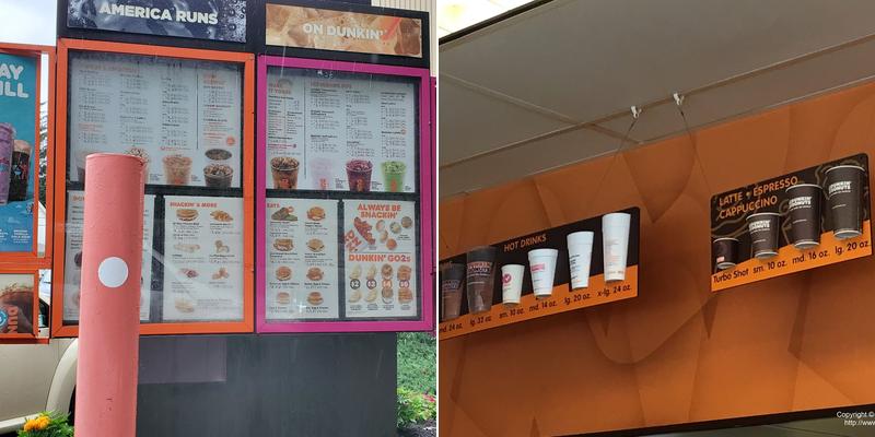 Dunkin' Menu