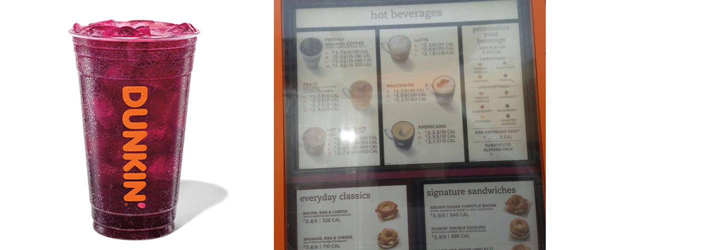 Dunkin' Menu