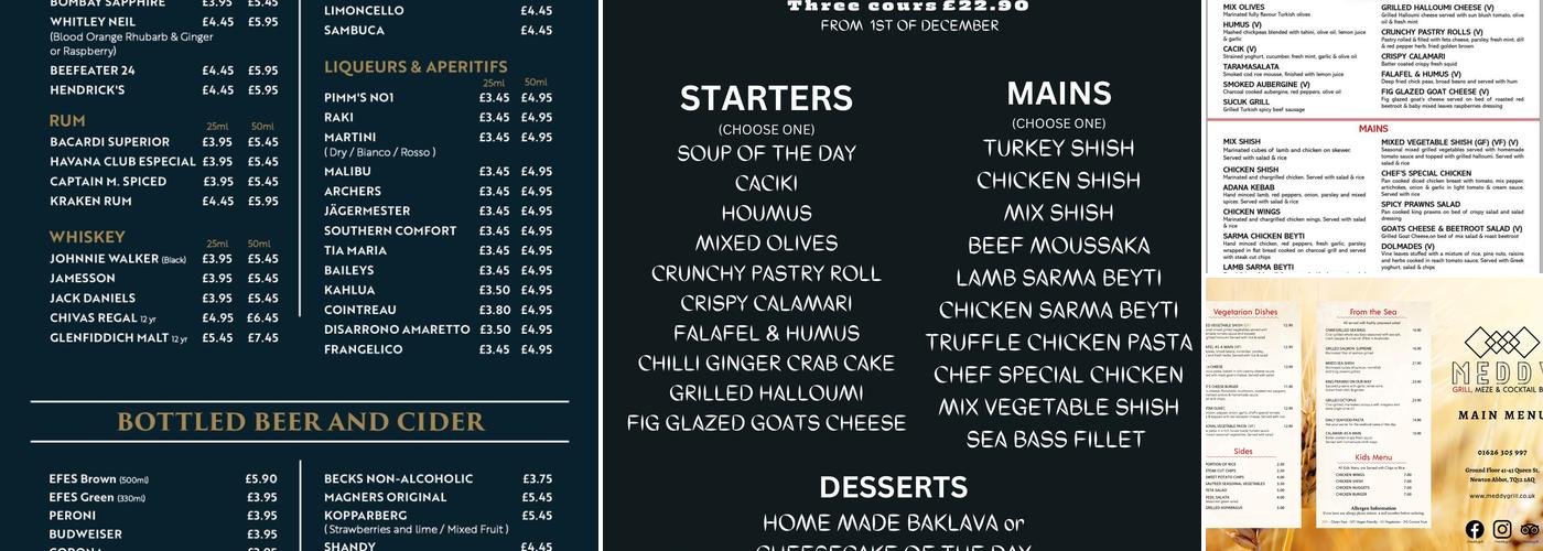 Meddy grill & meze Menu