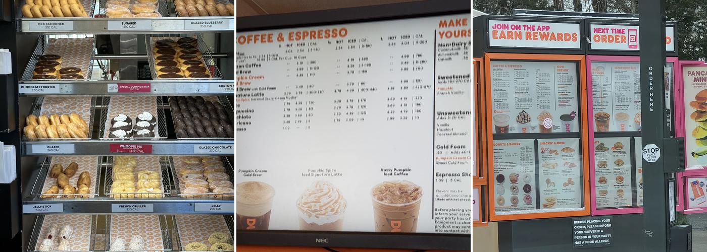 Dunkin' Menu