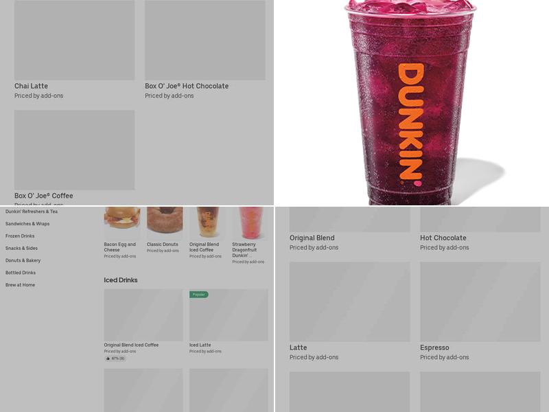 Dunkin' Menu